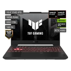 ASUS - ASUS TUF GAMING A15 FA507V-LP152W AMD RYZEN 7 8845HS 16GB 1TB SSD 15.6 FHD 8GB RTX4060 WINDOWS 11