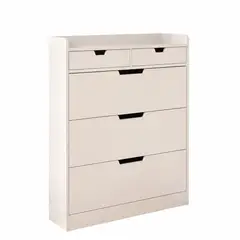 GENERICO - Zapatero Organizador Ultrafino con 3 Compartimentos Abatibles y 2 Cajones