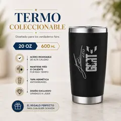 GENERICO - TERMO 20OZ EXCLUSIVO PULGA FUTBOL PARA FANS