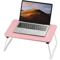 GENERICO - Fisyod Mesa Plegable Portátil De Madera 44.45 × 29.46 cm - Rosado