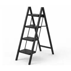 GENERICO - Escalera 4 Pasos Negro