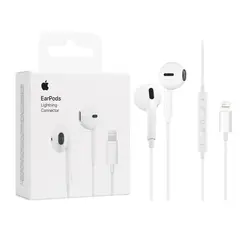 OEM - Audífonos Con Cable Lightning Con Micrófono Blanco