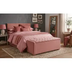 MAVISAC - Baúl Danesa Mavisac 2 Plazas Tela Aterciopelada - Rosa