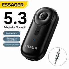 ESSAGER - Adaptador Bluetooth 5.3 AUX Para Auto Parlante Y Equipo De Sonido