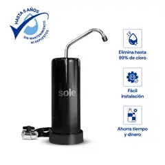 Sole - Purificador de Agua Alcalinizador Sole Prime Negro FILSOL017C