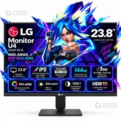 LG - Monitor LG 24U411B-B 23.8" IPS FHD 144Hz 1ms HDR10 FreeSync Premium