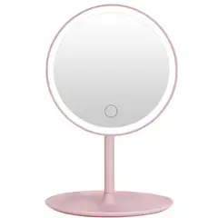 111 - ESPEJO HOLLYWOOD GIRATORIO 360° CON LUZ LED TÁCTIL - Maquillaje Perfecto