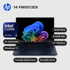 HP - Laptop HP14-FM0013DXCore Ultra 5-226V 16GB 512GB SSD 14 B5UJ1UAABA
