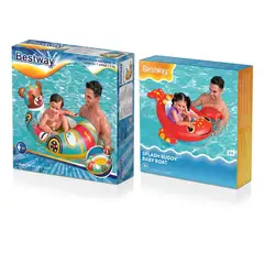 Bestway - Pack 2 Flotadores Botes Inflables Infantiles Bestway Oso y Cangrejo