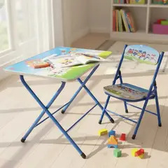 GENERICO - ESCRITORIO INFANTIL CON SILLA PLEGABLE