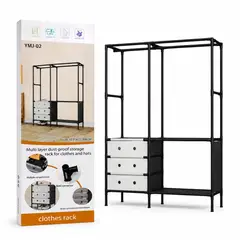 OEM - Rack Perchero Organizador De Ropa Doble Armable