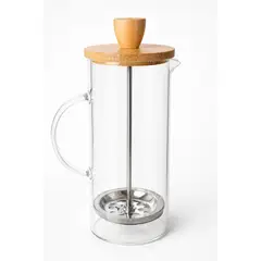 GENERICO - Cafetera Francesa con tapa de Madera Clara