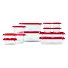 Rubbermaid - Set de 24 Tápers Take Along Rubbermaid con Tapas Herméticas para Cocina