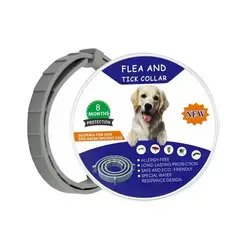 GENERICO - Collar Antipulgas y Antigarrapatas para Perros – Protección 8 Meses - FUCSIA
