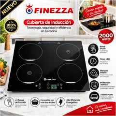 FINEZZA - Cocina de inducción FINEZZA FZ-318IN4 de 4 hornillas