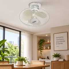 Alfano - Ventilador de Techo ALFANO 16" 45W 3 Velocidades Oscilante 270°  AL-1601A