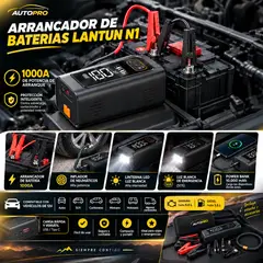 OEM - Arrancador de Bateria para  Auto con Inflador de 150 PSI,Bateria de 10,000 mAh y 2000 A de Arranque