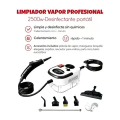 OEM - Limpiador Profesional a Vapor de Mano 2500W - Desinfectante Portátil de Alta Temperatura 105°C