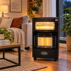 Alfano - Estufa a Gas Dual ALFANO Gas y Eléctrica Alcance 30 m² 4200W   LD-168GQF