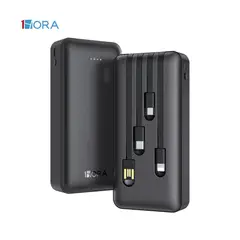 GENERICO - Batería Externa Powerbank 10000 mAh 1HORA Negro