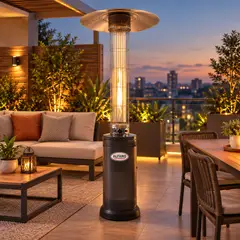 Alfano - Estufa de Terraza a Gas ALFANO  10500W GLP para Exteriores HMXD-E GLASS
