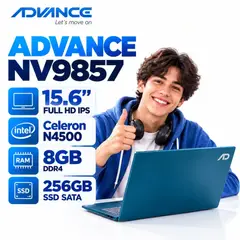 ADVANCE - Laptop Advance NV9857 Intel N4500 8GB RAM 256GB SSD 15.6" FHD IPS W10