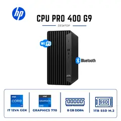HP - Desktop HP Pro 400 G9 | Core i7-12700 | 8GB RAM 1TB SSD M.2 | Windows 11 Pro