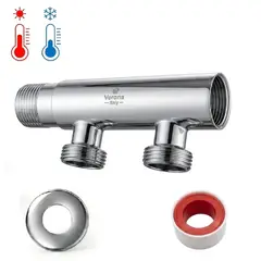 GENERICO - Acople para Rapiduchas Bronce Pesado 1/2" Cromado