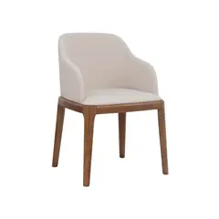 NIHM - SILLA WICHITA MADERA Y TELA WALNUT & CREAM