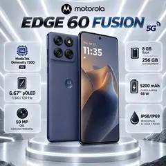 MOTOROLA - Motorola Edge 60 Fusion 5G 8GB RAM 256GB   AZUL  /  AZUL  /  AZUL