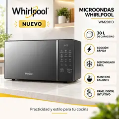 Whirlpool - Microondas Whirlpool WM2011D 30L 900W Digital