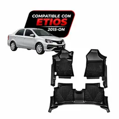 JET - Piso Protector 8D Toyota Etios 2015-On Negro