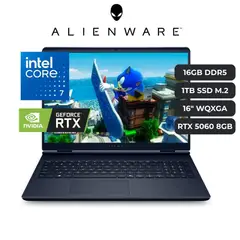 ALIENWARE - Laptop Alienware 16 Aurora Core 7 240H, RTX 5060 8GB, 16GB RAM, 1TB SSD M2, 16" WQXGA 120HZ, Win11
