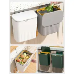 GENERICO - Basurero Colgante Para Cocina Y Baño Con Tapa