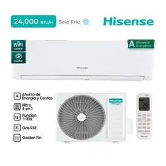 Hisense - Aire Acondicionado Hisense Frío solo – Inverter R32 24,000 BTU