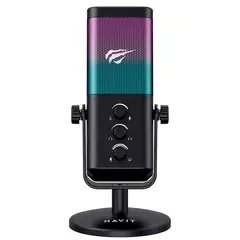 HAVIT - Micrófono Gamer HAVIT GK65 RGB Negro