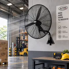 Alfano - Ventilador Industrial ALFANO AL-IDEU30 30" 210W de Pared y Piso 2 en 1