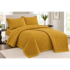 GOLDSUN - EDREDON DE LUJO DE 5 PIEZAS QUEEN