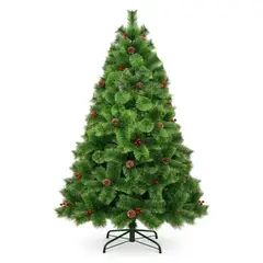 GENERICO - Árbol de navidad pino canadiense 1.80M con piña y cereza