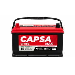 CAPSA - BATERIA PARA AUTO/CAMIONETAS 15 PLACAS 27 1150 MAX