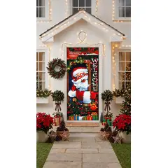 GENERICO - Funda Decorativa de Navidad para Puerta, Modelo Aleatorio
