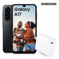 SAMSUNG - Galaxy A17 128GB 4GB + Cargador 30W 1HORA Tipo-C
