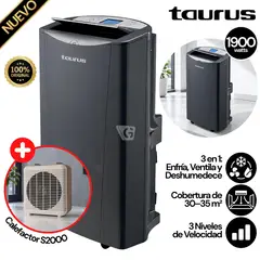 Taurus - Combo Aire Acondicionado Taurus   3 en 1 AC350  +  Calefactor S2000  / ...
