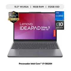 LENOVO - Laptop Lenovo IdeaPad Slim 3i 15.3" Intel Core i7 512GB 16GB WUXGA