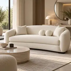 GENERICO - Sofá Elara Beige 220 × 95 × 80 cm