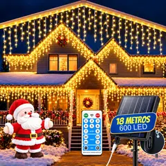 ARTEZA - Luces De Navidad Cascada 600 Led 18 Metros