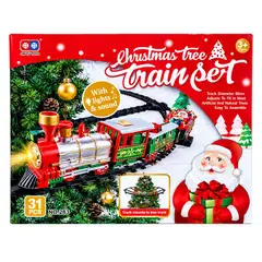 GENERICO - Tren Navideño para Árbol de Navidad con Luces y Sonido – 31 Piezas