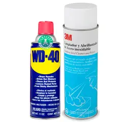 3M - Pack Wd40 Lubricante Aflojatodo + Limpiador De Acero Inoxidable 3M Abrillantador