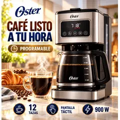OSTER - Cafetera Oster Programable 12 Tazas Pantalla Táctil BVSTDC4403