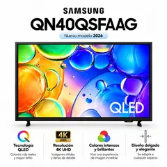 SAMSUNG - Smart TV Samsung QLED 40" QN40QSFAAG 4K UHD con Vision AI